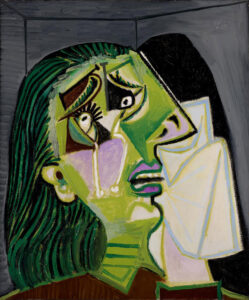 Pintura "Mujer que llora", Pablo Picasso, 1937.