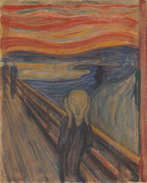 Pintura "O Grito" de Edvard Munch, 1893.